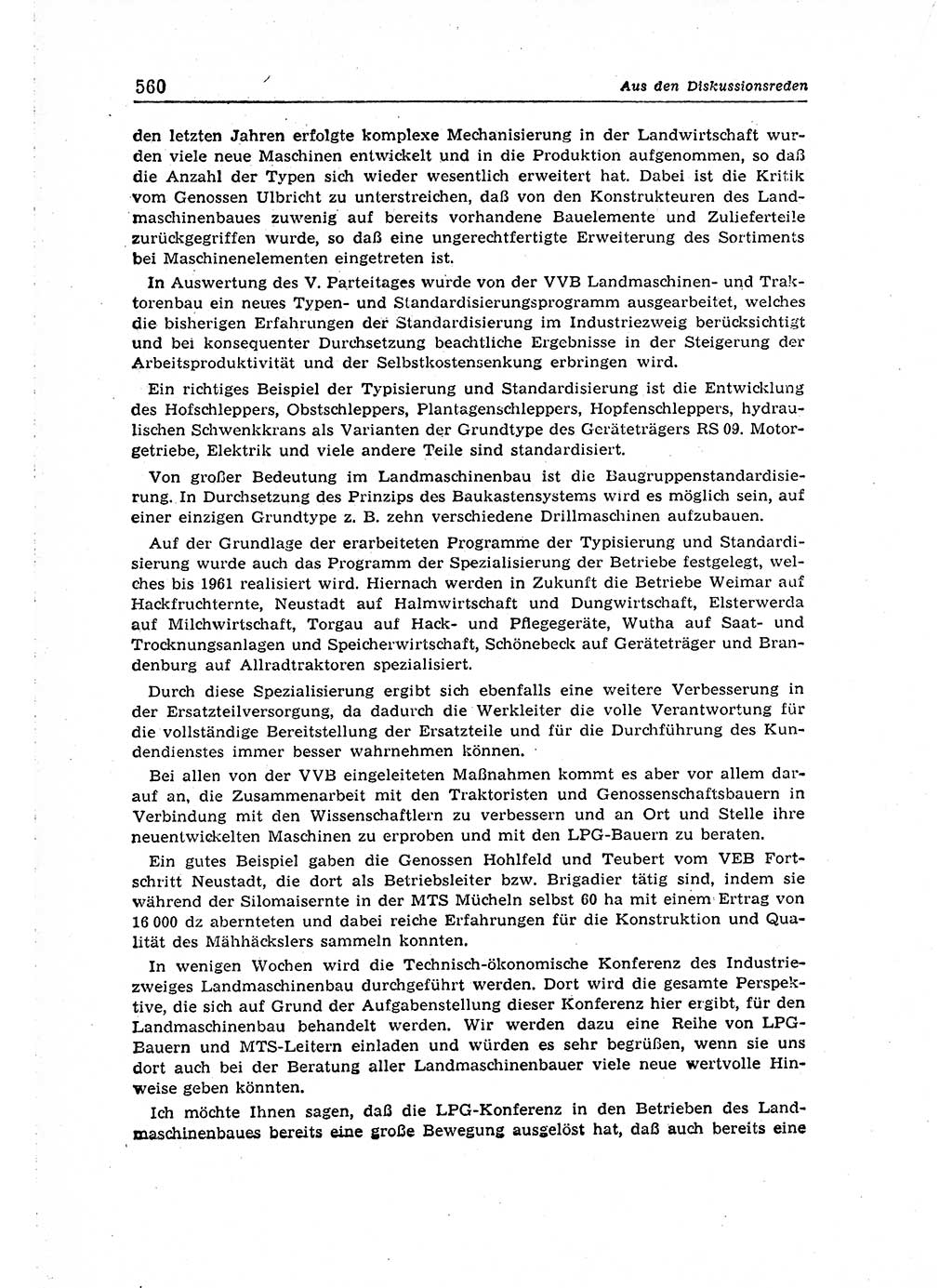 Neuer Weg (NW), Organ des Zentralkomitees (ZK) der SED (Sozialistische Einheitspartei Deutschlands) fÃ¼r Fragen des Parteiaufbaus und des Parteilebens, 14. Jahrgang [Deutsche Demokratische Republik (DDR)] 1959, Seite 560 (NW ZK SED DDR 1959, S. 560)