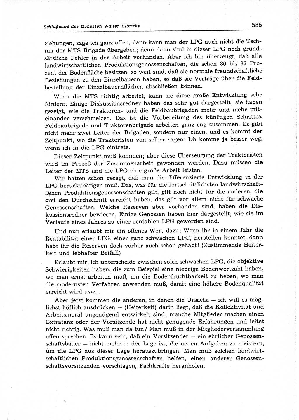 Neuer Weg (NW), Organ des Zentralkomitees (ZK) der SED (Sozialistische Einheitspartei Deutschlands) für Fragen des Parteiaufbaus und des Parteilebens, 14. Jahrgang [Deutsche Demokratische Republik (DDR)] 1959, Seite 585 (NW ZK SED DDR 1959, S. 585)