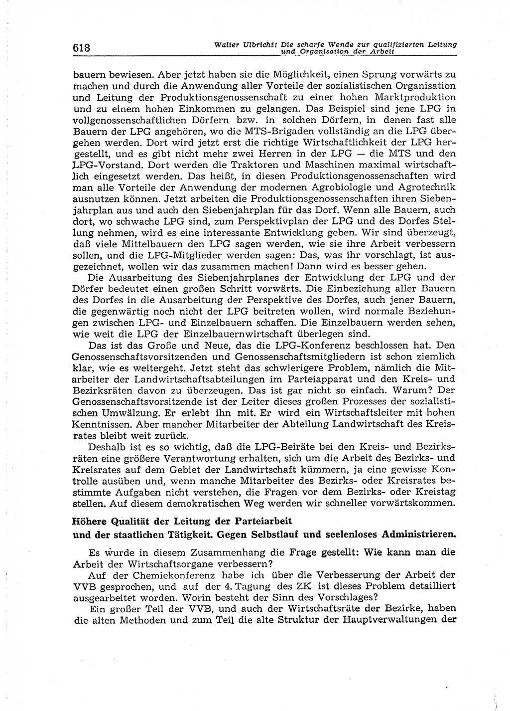 Neuer Weg (NW), Organ des Zentralkomitees (ZK) der SED (Sozialistische Einheitspartei Deutschlands) für Fragen des Parteiaufbaus und des Parteilebens, 14. Jahrgang [Deutsche Demokratische Republik (DDR)] 1959, Seite 618 (NW ZK SED DDR 1959, S. 618)