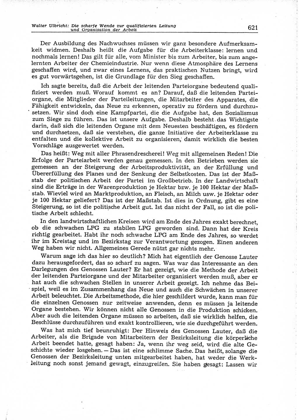 Neuer Weg (NW), Organ des Zentralkomitees (ZK) der SED (Sozialistische Einheitspartei Deutschlands) für Fragen des Parteiaufbaus und des Parteilebens, 14. Jahrgang [Deutsche Demokratische Republik (DDR)] 1959, Seite 621 (NW ZK SED DDR 1959, S. 621)