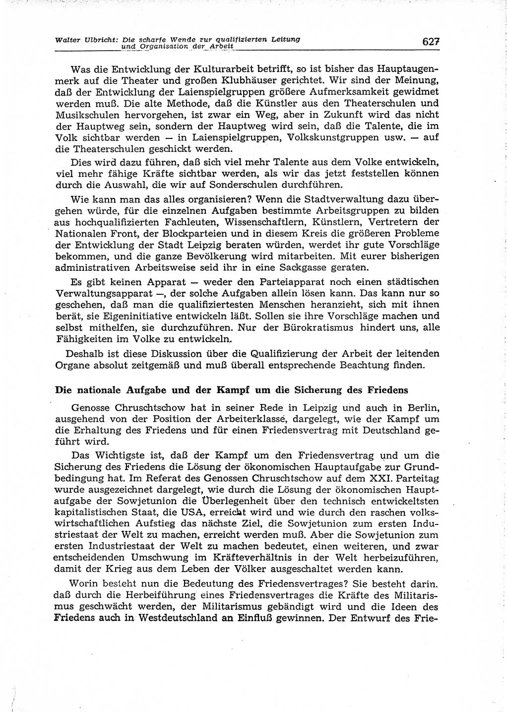 Neuer Weg (NW), Organ des Zentralkomitees (ZK) der SED (Sozialistische Einheitspartei Deutschlands) für Fragen des Parteiaufbaus und des Parteilebens, 14. Jahrgang [Deutsche Demokratische Republik (DDR)] 1959, Seite 627 (NW ZK SED DDR 1959, S. 627)