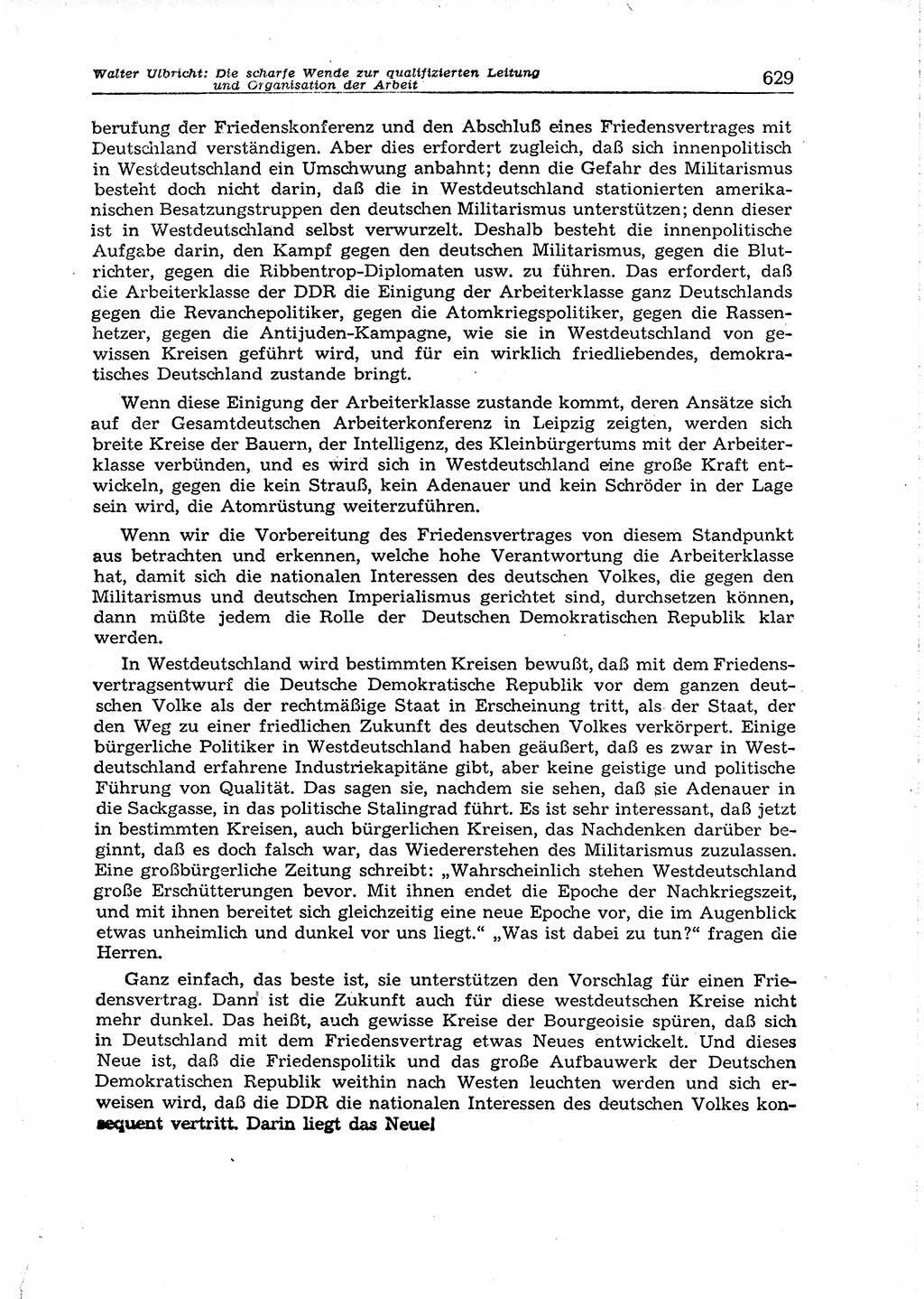 Neuer Weg (NW), Organ des Zentralkomitees (ZK) der SED (Sozialistische Einheitspartei Deutschlands) für Fragen des Parteiaufbaus und des Parteilebens, 14. Jahrgang [Deutsche Demokratische Republik (DDR)] 1959, Seite 629 (NW ZK SED DDR 1959, S. 629)