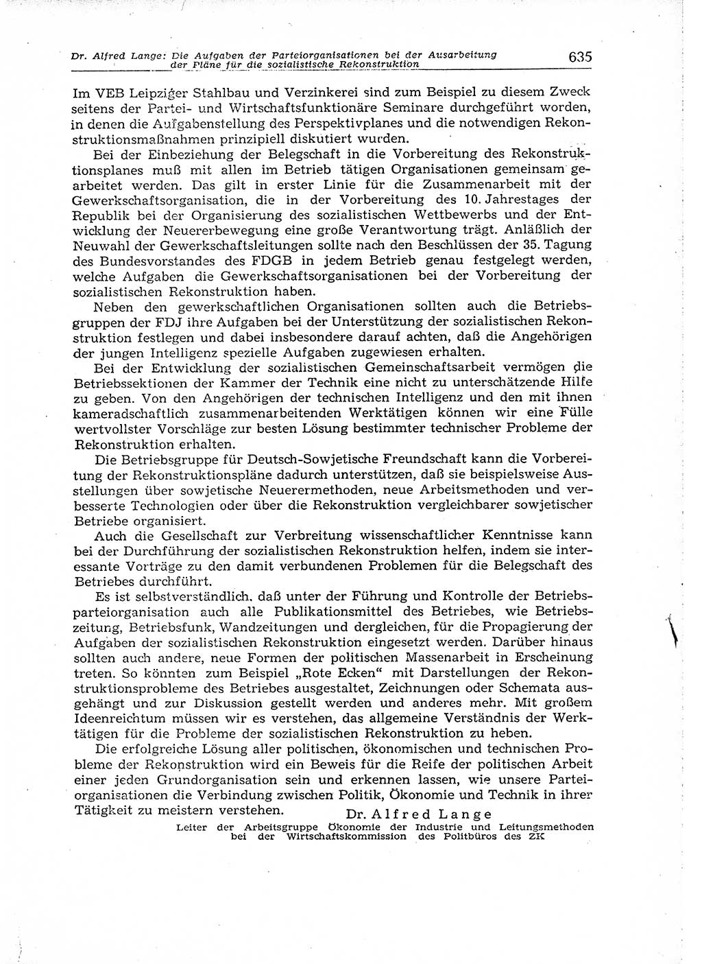 Neuer Weg (NW), Organ des Zentralkomitees (ZK) der SED (Sozialistische Einheitspartei Deutschlands) für Fragen des Parteiaufbaus und des Parteilebens, 14. Jahrgang [Deutsche Demokratische Republik (DDR)] 1959, Seite 635 (NW ZK SED DDR 1959, S. 635)