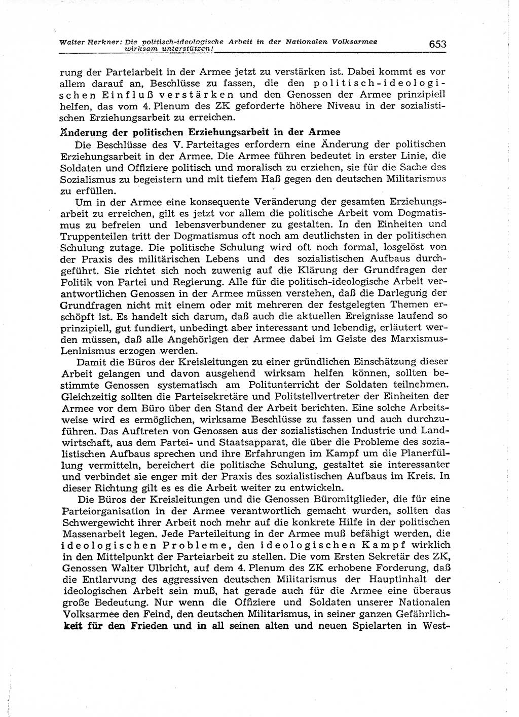 Neuer Weg (NW), Organ des Zentralkomitees (ZK) der SED (Sozialistische Einheitspartei Deutschlands) für Fragen des Parteiaufbaus und des Parteilebens, 14. Jahrgang [Deutsche Demokratische Republik (DDR)] 1959, Seite 653 (NW ZK SED DDR 1959, S. 653)