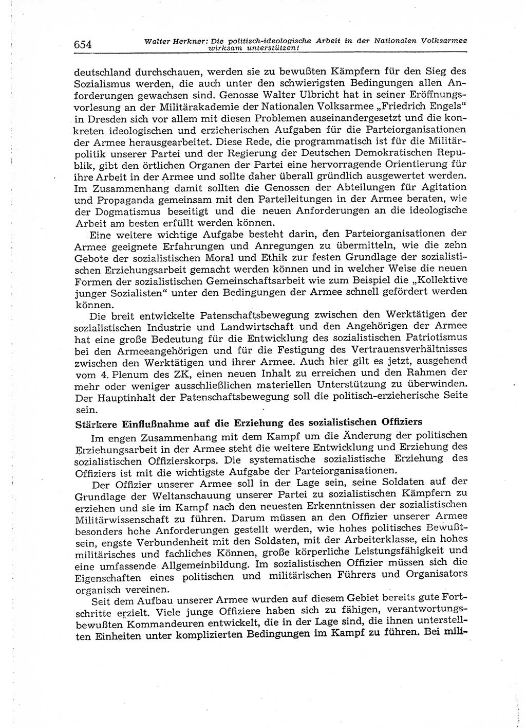 Neuer Weg (NW), Organ des Zentralkomitees (ZK) der SED (Sozialistische Einheitspartei Deutschlands) für Fragen des Parteiaufbaus und des Parteilebens, 14. Jahrgang [Deutsche Demokratische Republik (DDR)] 1959, Seite 654 (NW ZK SED DDR 1959, S. 654)