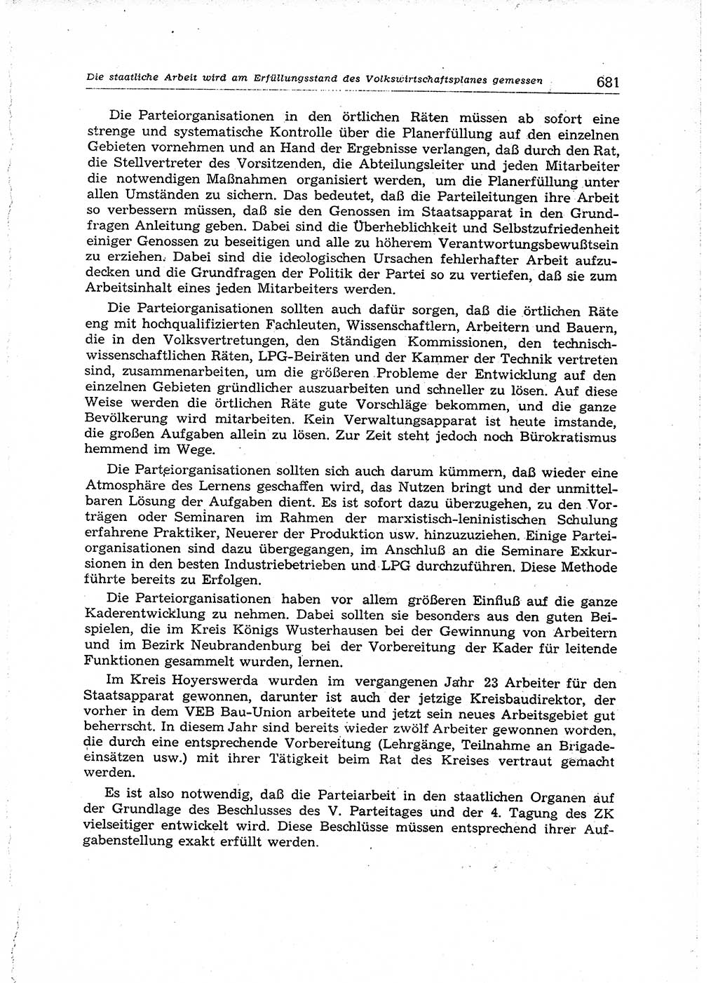Neuer Weg (NW), Organ des Zentralkomitees (ZK) der SED (Sozialistische Einheitspartei Deutschlands) für Fragen des Parteiaufbaus und des Parteilebens, 14. Jahrgang [Deutsche Demokratische Republik (DDR)] 1959, Seite 681 (NW ZK SED DDR 1959, S. 681)