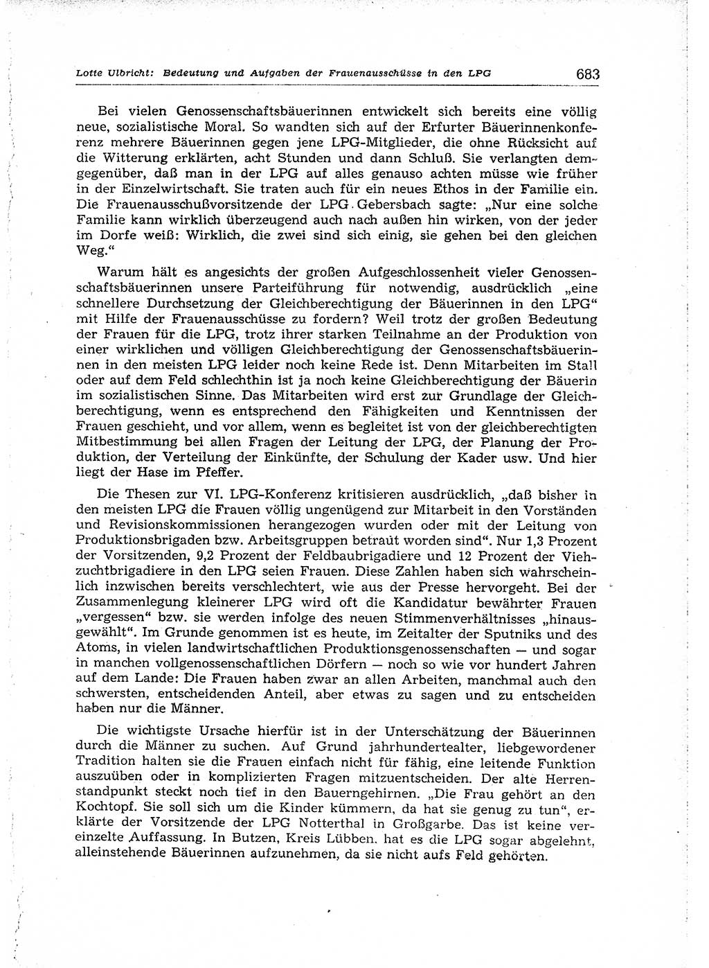 Neuer Weg (NW), Organ des Zentralkomitees (ZK) der SED (Sozialistische Einheitspartei Deutschlands) für Fragen des Parteiaufbaus und des Parteilebens, 14. Jahrgang [Deutsche Demokratische Republik (DDR)] 1959, Seite 683 (NW ZK SED DDR 1959, S. 683)