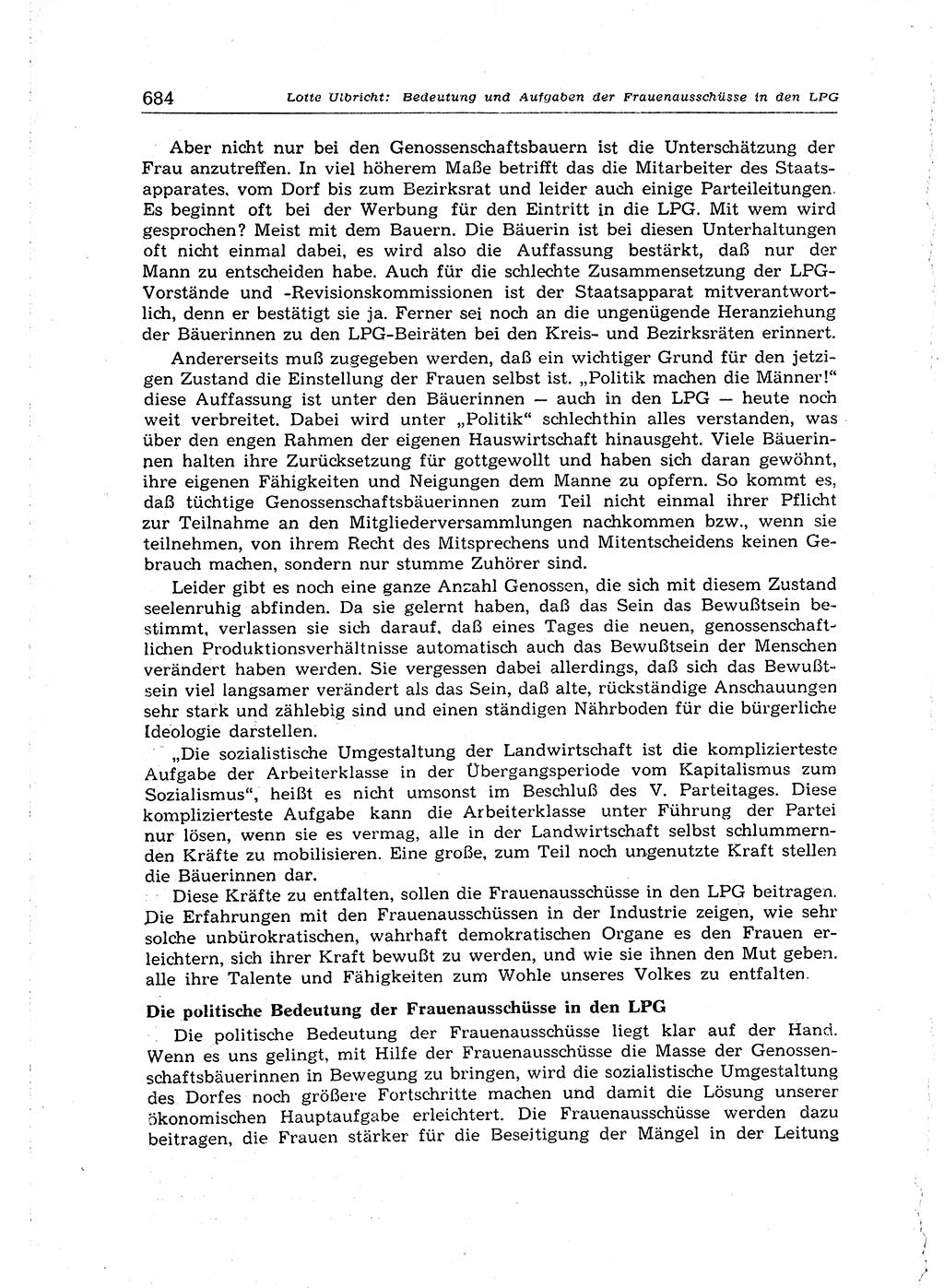Neuer Weg (NW), Organ des Zentralkomitees (ZK) der SED (Sozialistische Einheitspartei Deutschlands) für Fragen des Parteiaufbaus und des Parteilebens, 14. Jahrgang [Deutsche Demokratische Republik (DDR)] 1959, Seite 684 (NW ZK SED DDR 1959, S. 684)