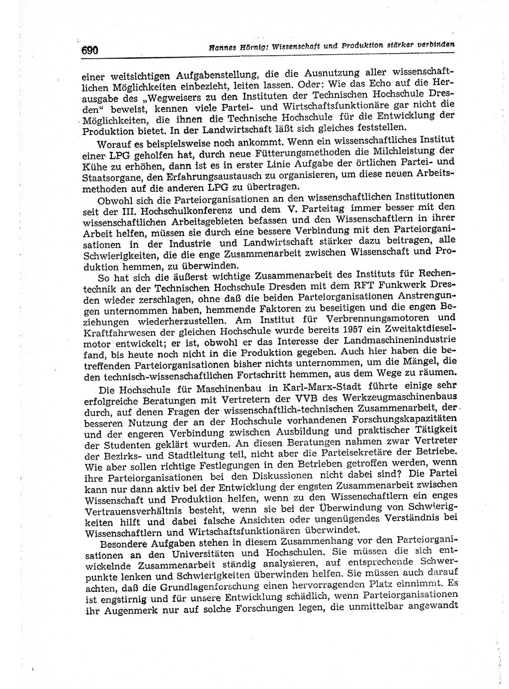 Neuer Weg (NW), Organ des Zentralkomitees (ZK) der SED (Sozialistische Einheitspartei Deutschlands) für Fragen des Parteiaufbaus und des Parteilebens, 14. Jahrgang [Deutsche Demokratische Republik (DDR)] 1959, Seite 690 (NW ZK SED DDR 1959, S. 690)