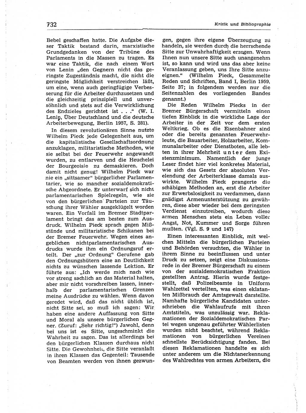 Neuer Weg (NW), Organ des Zentralkomitees (ZK) der SED (Sozialistische Einheitspartei Deutschlands) für Fragen des Parteiaufbaus und des Parteilebens, 14. Jahrgang [Deutsche Demokratische Republik (DDR)] 1959, Seite 732 (NW ZK SED DDR 1959, S. 732)