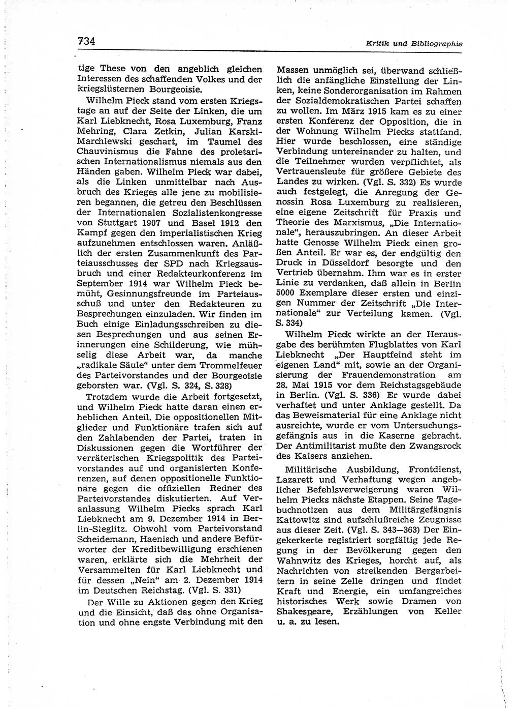 Neuer Weg (NW), Organ des Zentralkomitees (ZK) der SED (Sozialistische Einheitspartei Deutschlands) für Fragen des Parteiaufbaus und des Parteilebens, 14. Jahrgang [Deutsche Demokratische Republik (DDR)] 1959, Seite 734 (NW ZK SED DDR 1959, S. 734)