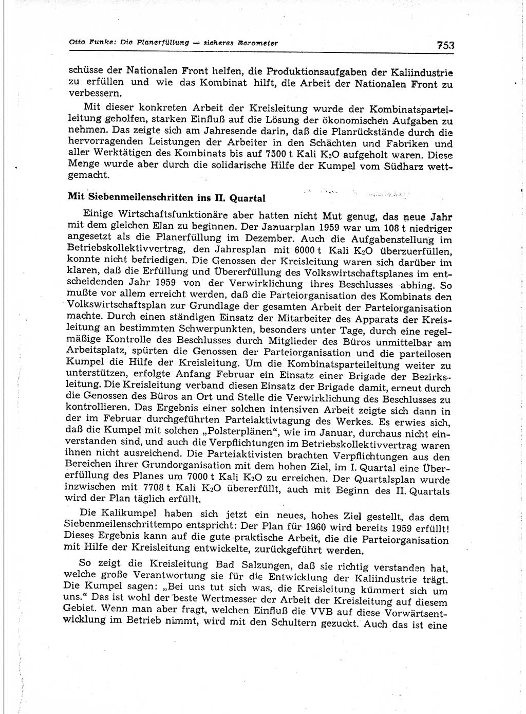 Neuer Weg (NW), Organ des Zentralkomitees (ZK) der SED (Sozialistische Einheitspartei Deutschlands) für Fragen des Parteiaufbaus und des Parteilebens, 14. Jahrgang [Deutsche Demokratische Republik (DDR)] 1959, Seite 753 (NW ZK SED DDR 1959, S. 753)