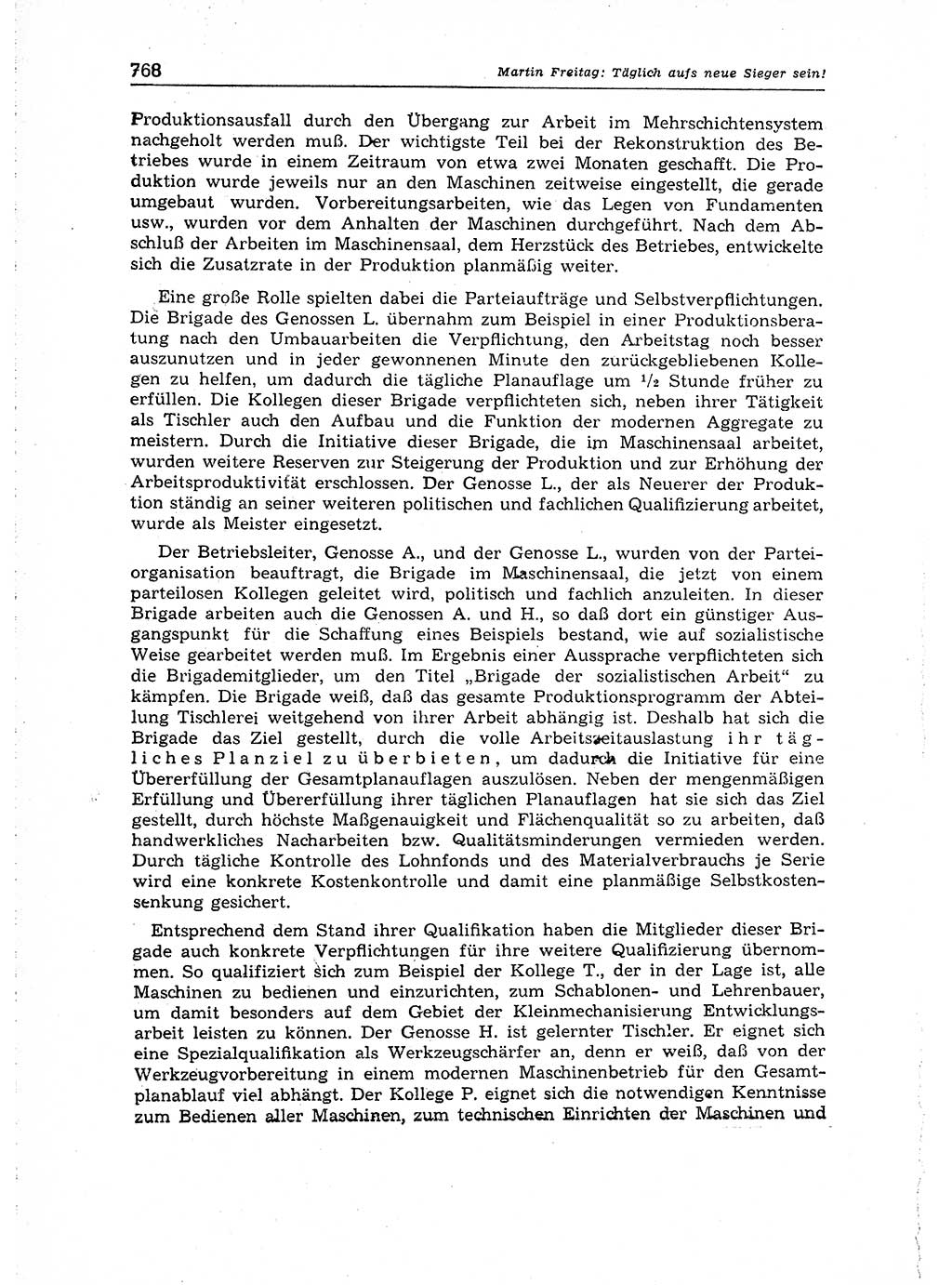 Neuer Weg (NW), Organ des Zentralkomitees (ZK) der SED (Sozialistische Einheitspartei Deutschlands) für Fragen des Parteiaufbaus und des Parteilebens, 14. Jahrgang [Deutsche Demokratische Republik (DDR)] 1959, Seite 768 (NW ZK SED DDR 1959, S. 768)