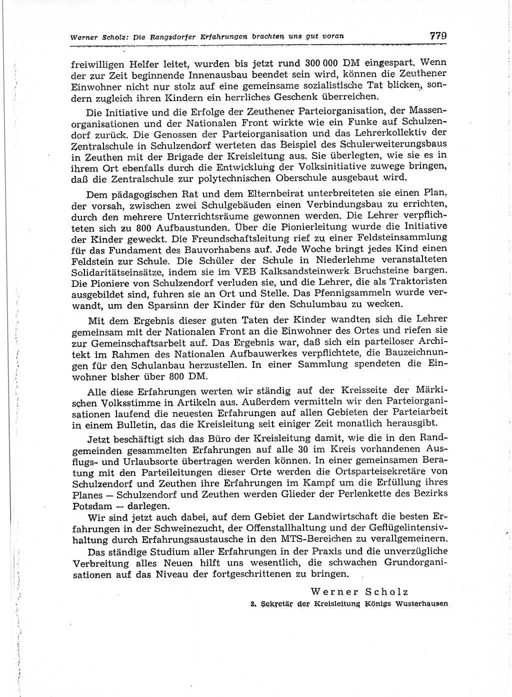 Neuer Weg (NW), Organ des Zentralkomitees (ZK) der SED (Sozialistische Einheitspartei Deutschlands) für Fragen des Parteiaufbaus und des Parteilebens, 14. Jahrgang [Deutsche Demokratische Republik (DDR)] 1959, Seite 779 (NW ZK SED DDR 1959, S. 779)