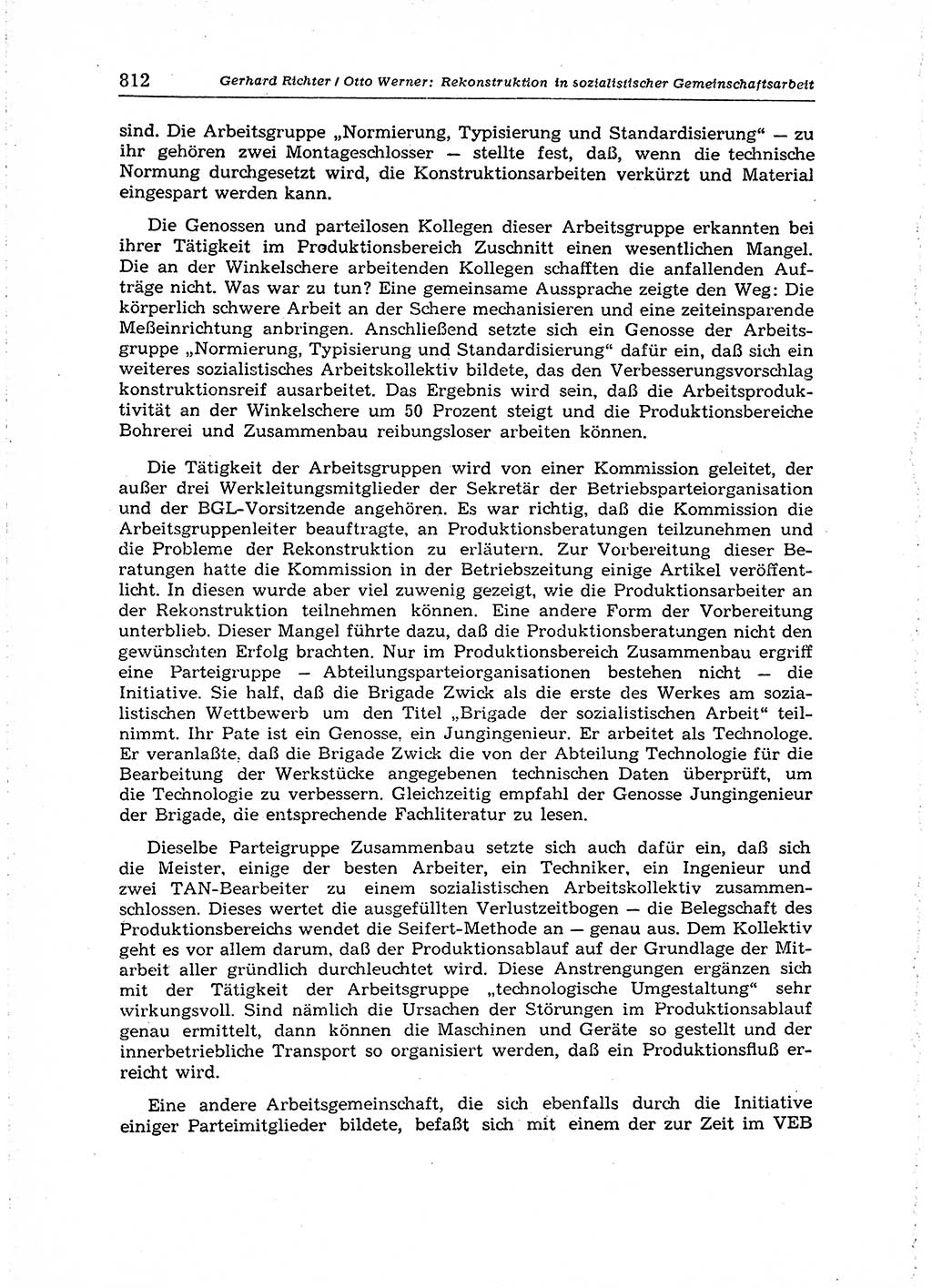 Neuer Weg (NW), Organ des Zentralkomitees (ZK) der SED (Sozialistische Einheitspartei Deutschlands) für Fragen des Parteiaufbaus und des Parteilebens, 14. Jahrgang [Deutsche Demokratische Republik (DDR)] 1959, Seite 812 (NW ZK SED DDR 1959, S. 812)