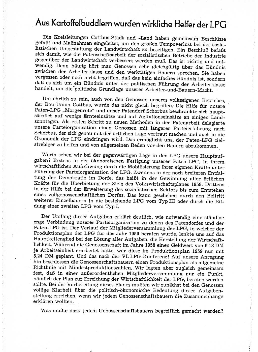Neuer Weg (NW), Organ des Zentralkomitees (ZK) der SED (Sozialistische Einheitspartei Deutschlands) für Fragen des Parteiaufbaus und des Parteilebens, 14. Jahrgang [Deutsche Demokratische Republik (DDR)] 1959, Seite 836 (NW ZK SED DDR 1959, S. 836)