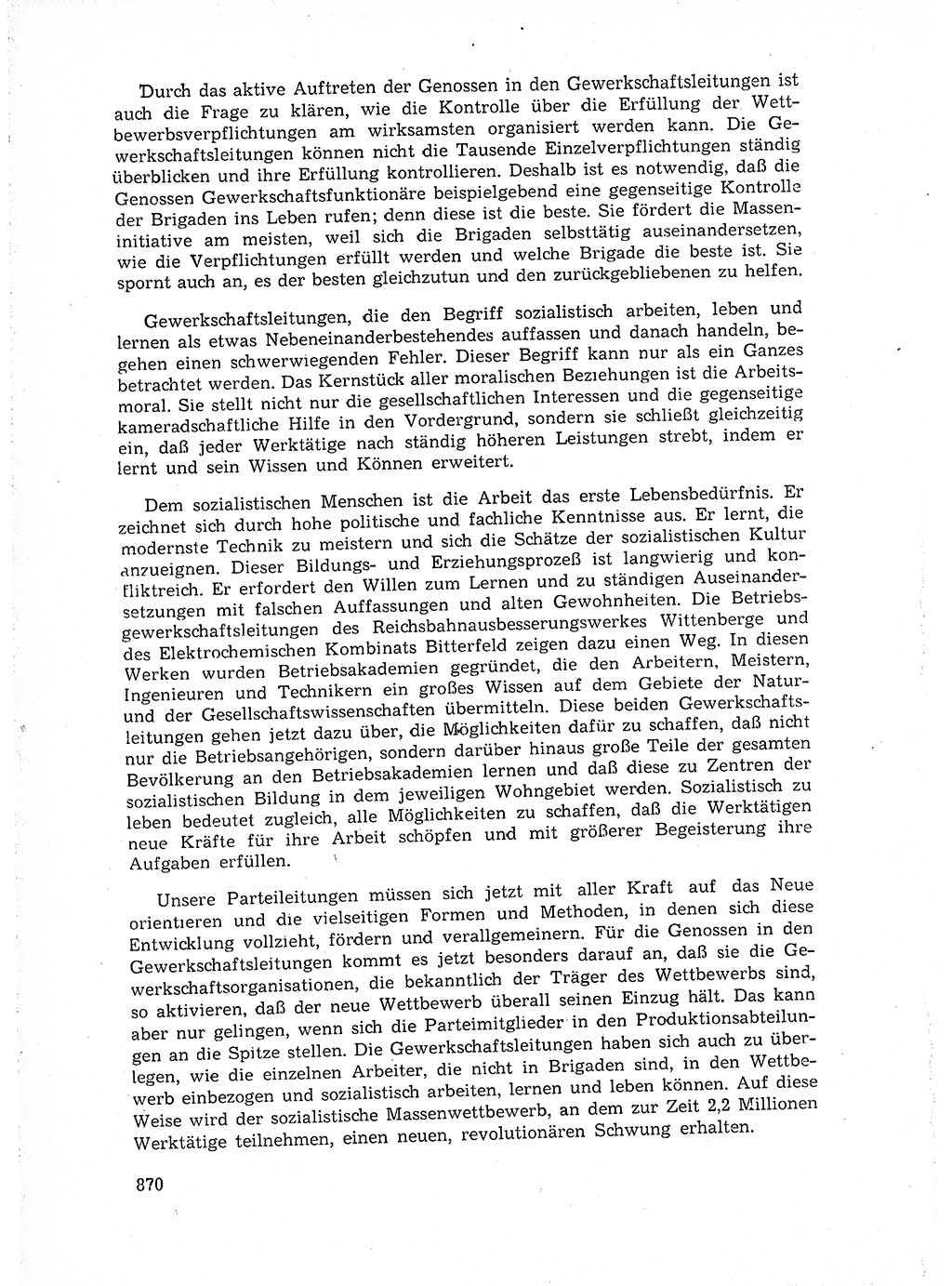 Neuer Weg (NW), Organ des Zentralkomitees (ZK) der SED (Sozialistische Einheitspartei Deutschlands) für Fragen des Parteiaufbaus und des Parteilebens, 14. Jahrgang [Deutsche Demokratische Republik (DDR)] 1959, Seite 870 (NW ZK SED DDR 1959, S. 870)