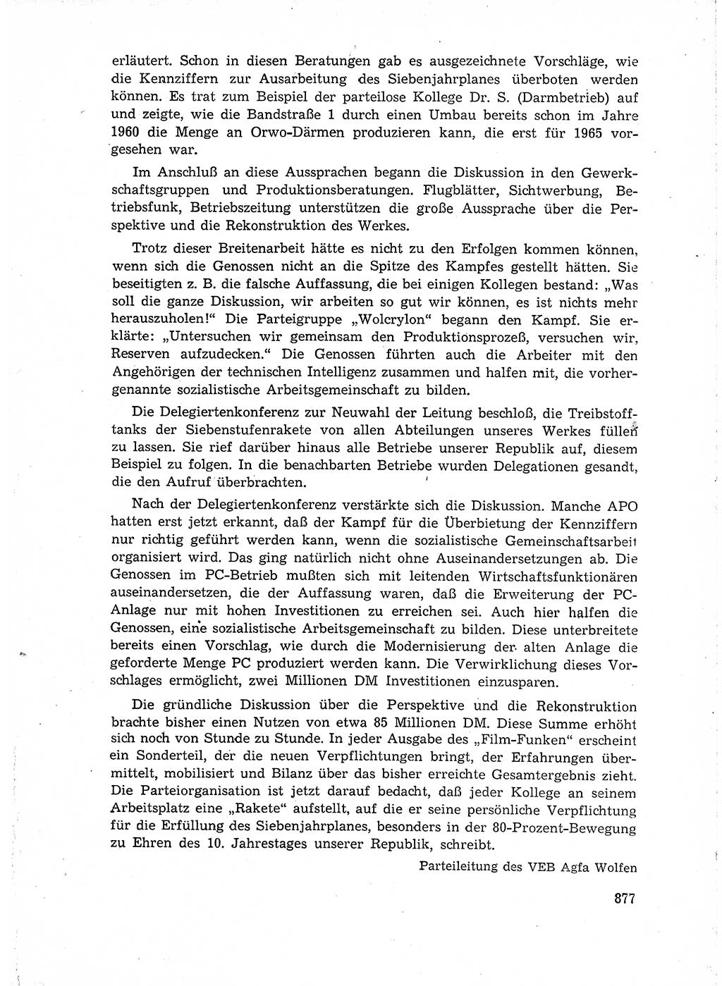 Neuer Weg (NW), Organ des Zentralkomitees (ZK) der SED (Sozialistische Einheitspartei Deutschlands) für Fragen des Parteiaufbaus und des Parteilebens, 14. Jahrgang [Deutsche Demokratische Republik (DDR)] 1959, Seite 877 (NW ZK SED DDR 1959, S. 877)