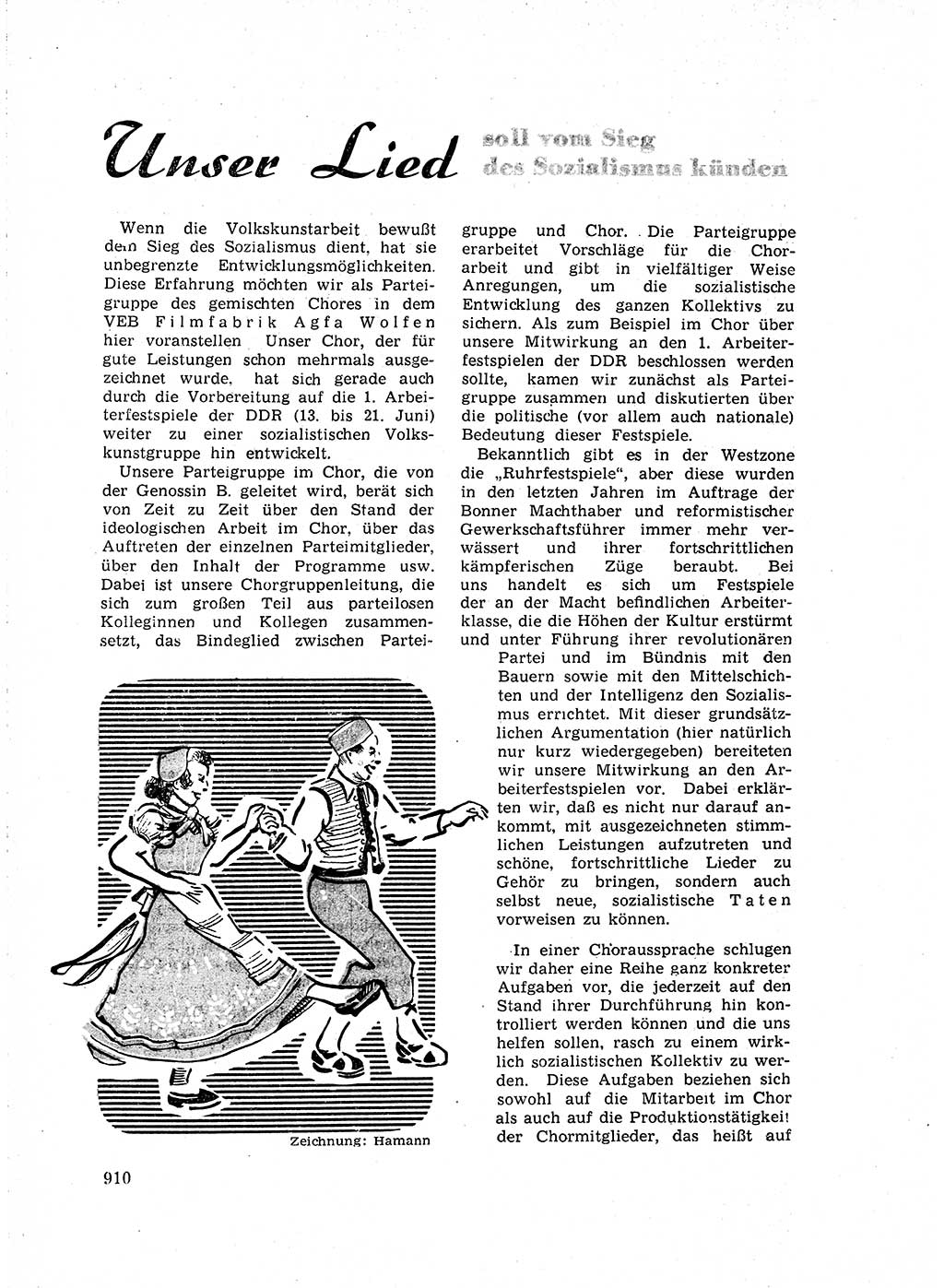 Neuer Weg (NW), Organ des Zentralkomitees (ZK) der SED (Sozialistische Einheitspartei Deutschlands) für Fragen des Parteiaufbaus und des Parteilebens, 14. Jahrgang [Deutsche Demokratische Republik (DDR)] 1959, Seite 910 (NW ZK SED DDR 1959, S. 910)