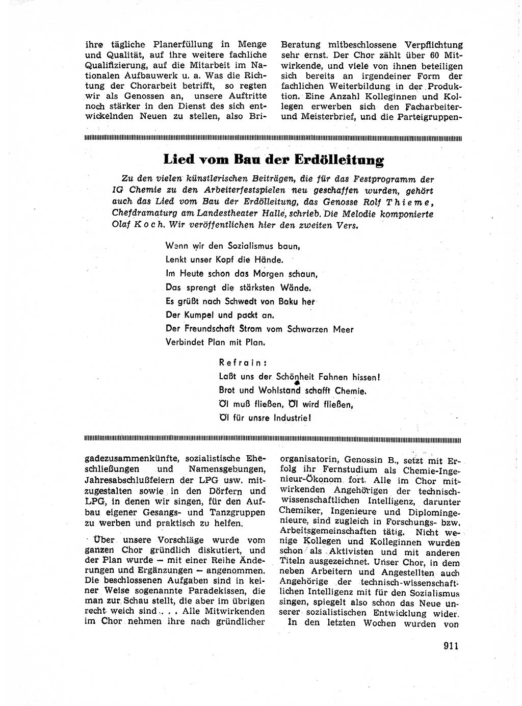 Neuer Weg (NW), Organ des Zentralkomitees (ZK) der SED (Sozialistische Einheitspartei Deutschlands) für Fragen des Parteiaufbaus und des Parteilebens, 14. Jahrgang [Deutsche Demokratische Republik (DDR)] 1959, Seite 911 (NW ZK SED DDR 1959, S. 911)