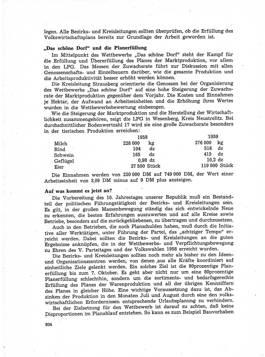 Neuer Weg (NW), Organ des Zentralkomitees (ZK) der SED (Sozialistische Einheitspartei Deutschlands) für Fragen des Parteiaufbaus und des Parteilebens, 14. Jahrgang [Deutsche Demokratische Republik (DDR)] 1959, Seite 934 (NW ZK SED DDR 1959, S. 934)