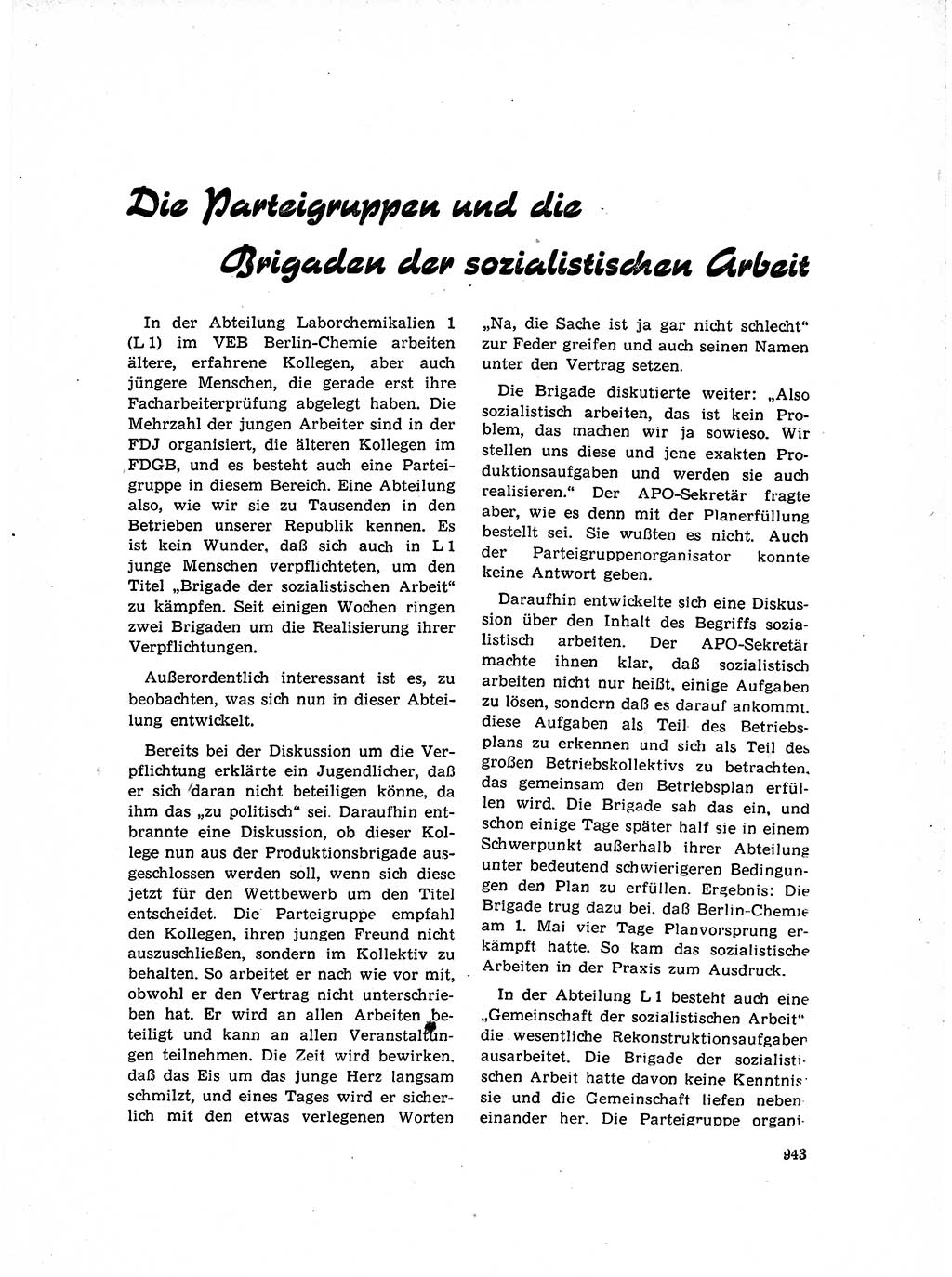 Neuer Weg (NW), Organ des Zentralkomitees (ZK) der SED (Sozialistische Einheitspartei Deutschlands) für Fragen des Parteiaufbaus und des Parteilebens, 14. Jahrgang [Deutsche Demokratische Republik (DDR)] 1959, Seite 943 (NW ZK SED DDR 1959, S. 943)