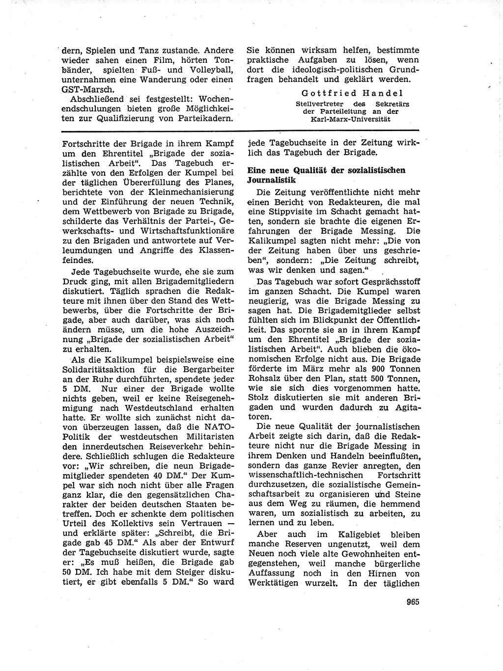 Neuer Weg (NW), Organ des Zentralkomitees (ZK) der SED (Sozialistische Einheitspartei Deutschlands) für Fragen des Parteiaufbaus und des Parteilebens, 14. Jahrgang [Deutsche Demokratische Republik (DDR)] 1959, Seite 965 (NW ZK SED DDR 1959, S. 965)