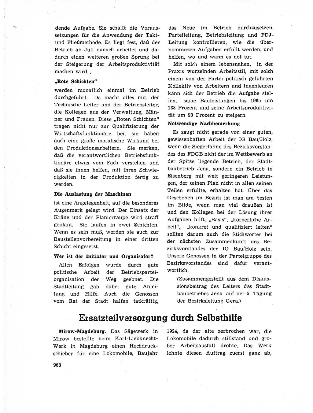 Neuer Weg (NW), Organ des Zentralkomitees (ZK) der SED (Sozialistische Einheitspartei Deutschlands) für Fragen des Parteiaufbaus und des Parteilebens, 14. Jahrgang [Deutsche Demokratische Republik (DDR)] 1959, Seite 968 (NW ZK SED DDR 1959, S. 968)