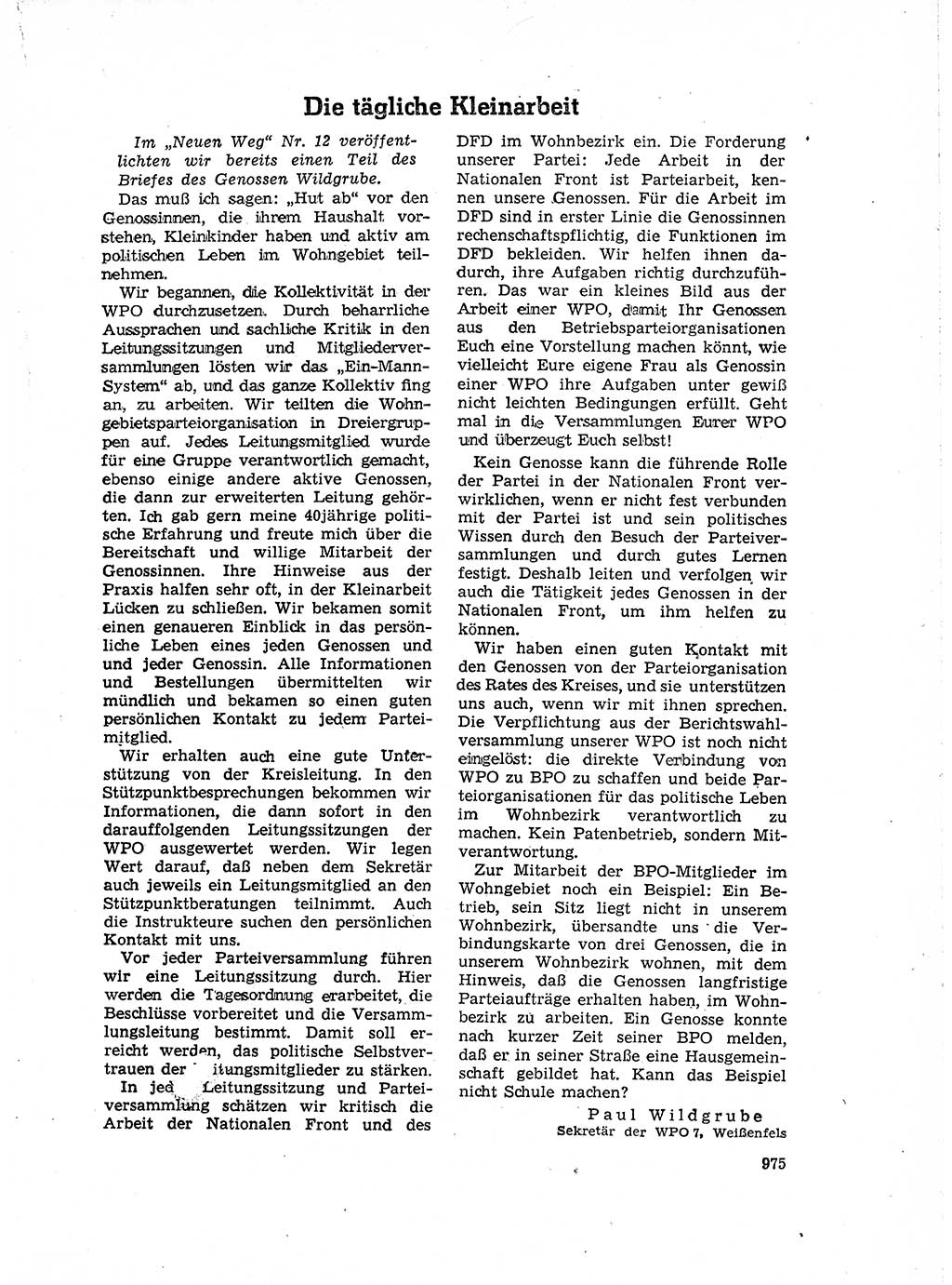 Neuer Weg (NW), Organ des Zentralkomitees (ZK) der SED (Sozialistische Einheitspartei Deutschlands) für Fragen des Parteiaufbaus und des Parteilebens, 14. Jahrgang [Deutsche Demokratische Republik (DDR)] 1959, Seite 975 (NW ZK SED DDR 1959, S. 975)