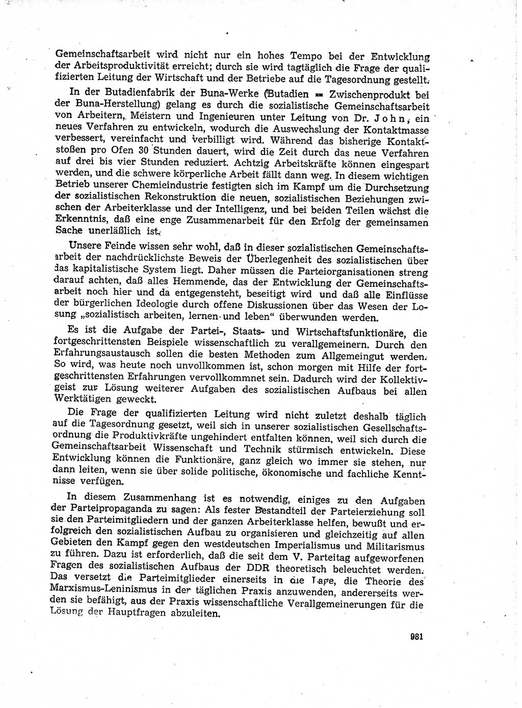 Neuer Weg (NW), Organ des Zentralkomitees (ZK) der SED (Sozialistische Einheitspartei Deutschlands) für Fragen des Parteiaufbaus und des Parteilebens, 14. Jahrgang [Deutsche Demokratische Republik (DDR)] 1959, Seite 981 (NW ZK SED DDR 1959, S. 981)