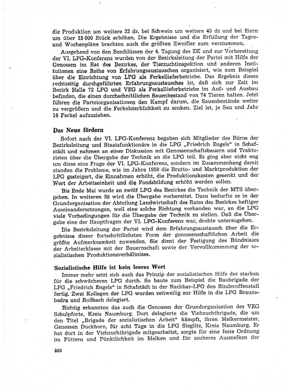 Neuer Weg (NW), Organ des Zentralkomitees (ZK) der SED (Sozialistische Einheitspartei Deutschlands) für Fragen des Parteiaufbaus und des Parteilebens, 14. Jahrgang [Deutsche Demokratische Republik (DDR)] 1959, Seite 986 (NW ZK SED DDR 1959, S. 986)
