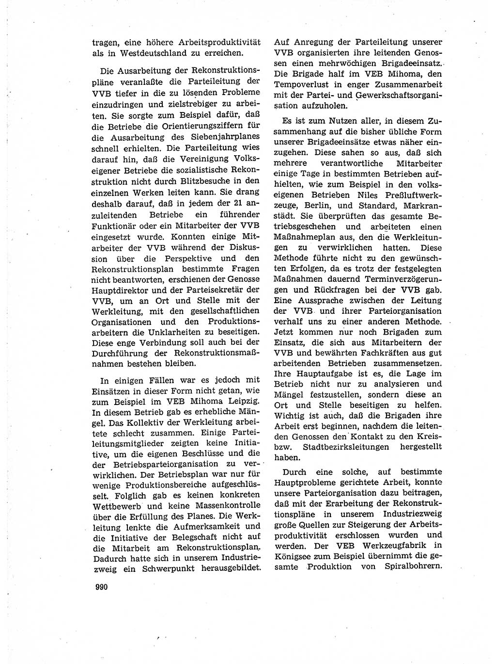 Neuer Weg (NW), Organ des Zentralkomitees (ZK) der SED (Sozialistische Einheitspartei Deutschlands) für Fragen des Parteiaufbaus und des Parteilebens, 14. Jahrgang [Deutsche Demokratische Republik (DDR)] 1959, Seite 990 (NW ZK SED DDR 1959, S. 990)