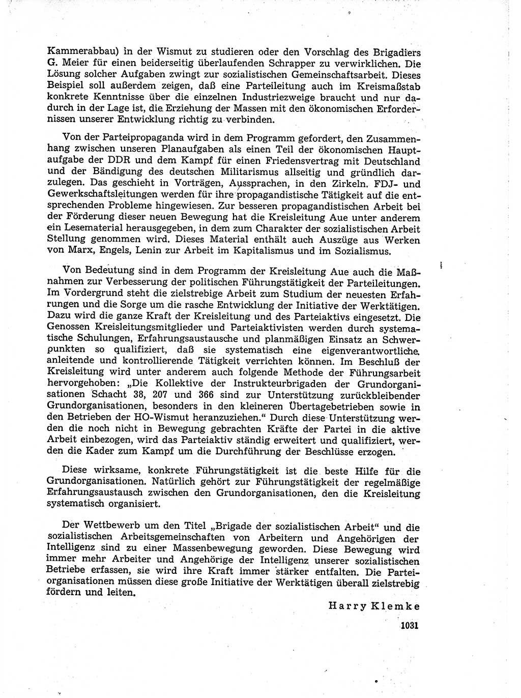 Neuer Weg (NW), Organ des Zentralkomitees (ZK) der SED (Sozialistische Einheitspartei Deutschlands) für Fragen des Parteiaufbaus und des Parteilebens, 14. Jahrgang [Deutsche Demokratische Republik (DDR)] 1959, Seite 1031 (NW ZK SED DDR 1959, S. 1031)