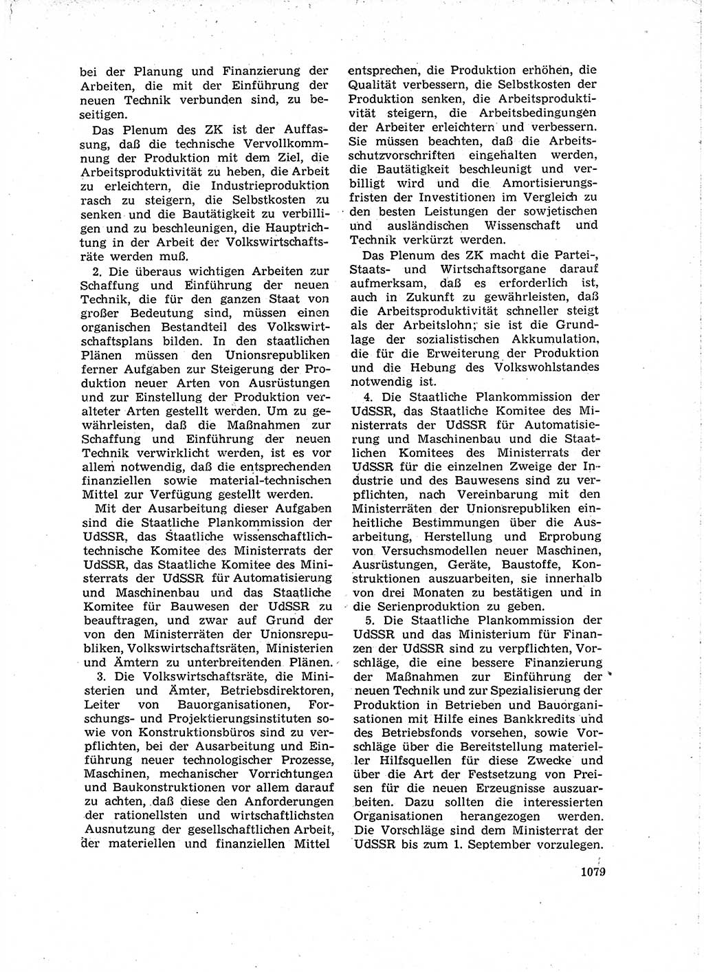 Neuer Weg (NW), Organ des Zentralkomitees (ZK) der SED (Sozialistische Einheitspartei Deutschlands) fÃ¼r Fragen des Parteiaufbaus und des Parteilebens, 14. Jahrgang [Deutsche Demokratische Republik (DDR)] 1959, Seite 1079 (NW ZK SED DDR 1959, S. 1079)
