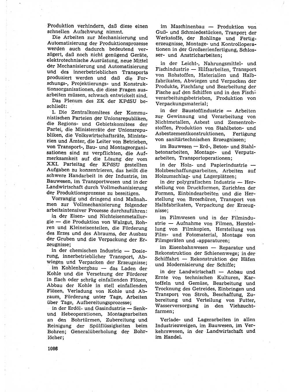 Neuer Weg (NW), Organ des Zentralkomitees (ZK) der SED (Sozialistische Einheitspartei Deutschlands) für Fragen des Parteiaufbaus und des Parteilebens, 14. Jahrgang [Deutsche Demokratische Republik (DDR)] 1959, Seite 1086 (NW ZK SED DDR 1959, S. 1086)