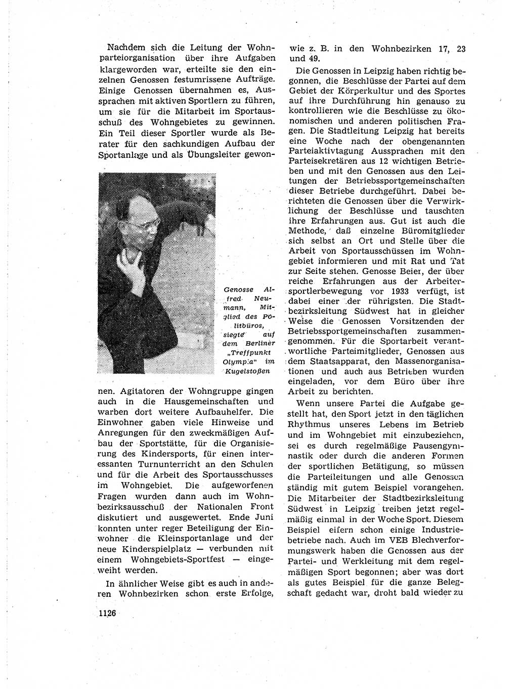 Neuer Weg (NW), Organ des Zentralkomitees (ZK) der SED (Sozialistische Einheitspartei Deutschlands) für Fragen des Parteiaufbaus und des Parteilebens, 14. Jahrgang [Deutsche Demokratische Republik (DDR)] 1959, Seite 1126 (NW ZK SED DDR 1959, S. 1126)
