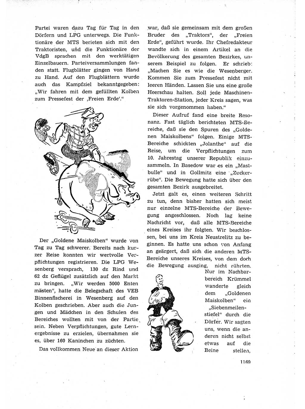 Neuer Weg (NW), Organ des Zentralkomitees (ZK) der SED (Sozialistische Einheitspartei Deutschlands) für Fragen des Parteiaufbaus und des Parteilebens, 14. Jahrgang [Deutsche Demokratische Republik (DDR)] 1959, Seite 1169 (NW ZK SED DDR 1959, S. 1169)