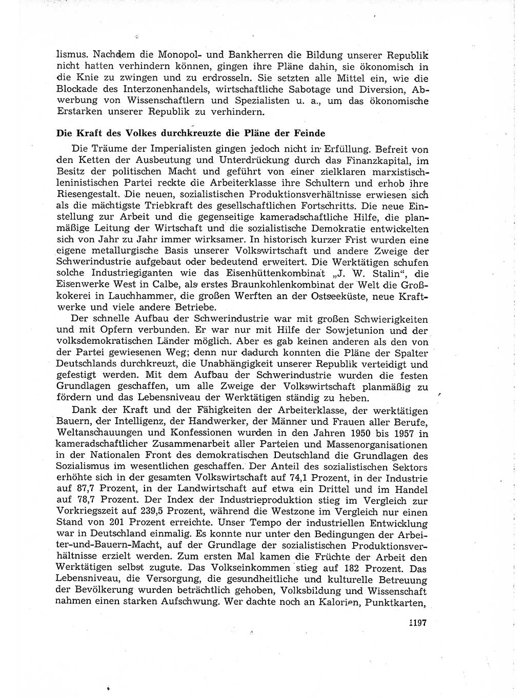 Neuer Weg (NW), Organ des Zentralkomitees (ZK) der SED (Sozialistische Einheitspartei Deutschlands) für Fragen des Parteiaufbaus und des Parteilebens, 14. Jahrgang [Deutsche Demokratische Republik (DDR)] 1959, Seite 1197 (NW ZK SED DDR 1959, S. 1197)