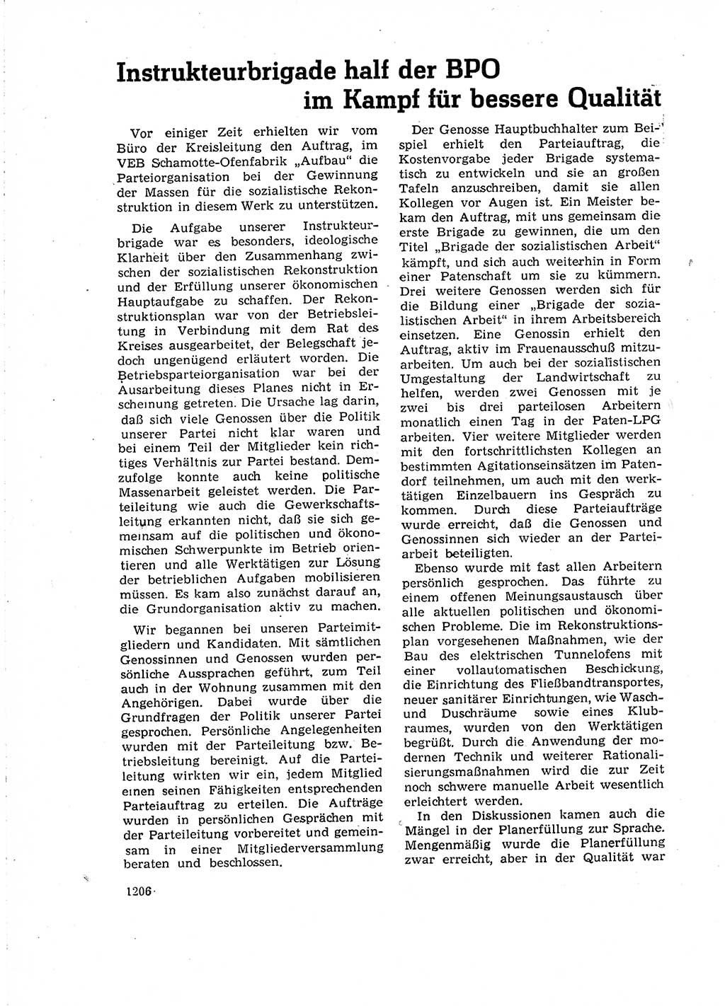 Neuer Weg (NW), Organ des Zentralkomitees (ZK) der SED (Sozialistische Einheitspartei Deutschlands) für Fragen des Parteiaufbaus und des Parteilebens, 14. Jahrgang [Deutsche Demokratische Republik (DDR)] 1959, Seite 1206 (NW ZK SED DDR 1959, S. 1206)
