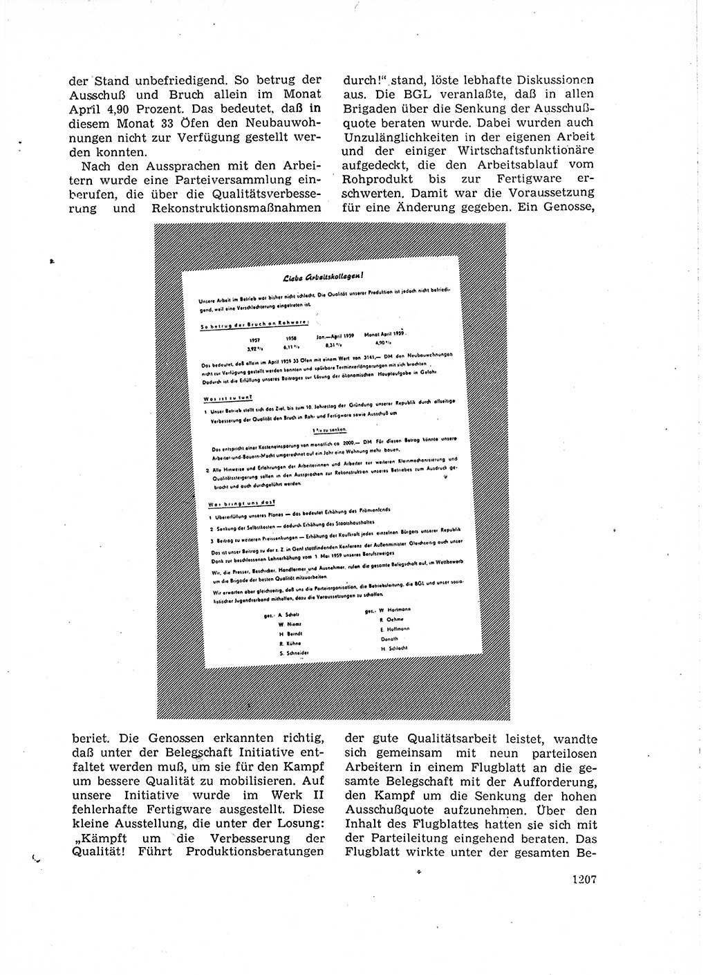 Neuer Weg (NW), Organ des Zentralkomitees (ZK) der SED (Sozialistische Einheitspartei Deutschlands) für Fragen des Parteiaufbaus und des Parteilebens, 14. Jahrgang [Deutsche Demokratische Republik (DDR)] 1959, Seite 1207 (NW ZK SED DDR 1959, S. 1207)