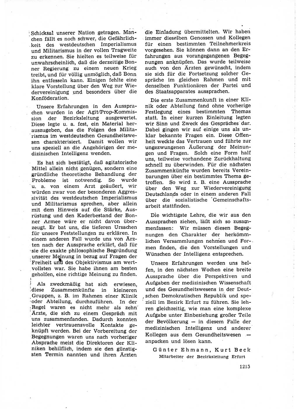 Neuer Weg (NW), Organ des Zentralkomitees (ZK) der SED (Sozialistische Einheitspartei Deutschlands) für Fragen des Parteiaufbaus und des Parteilebens, 14. Jahrgang [Deutsche Demokratische Republik (DDR)] 1959, Seite 1215 (NW ZK SED DDR 1959, S. 1215)