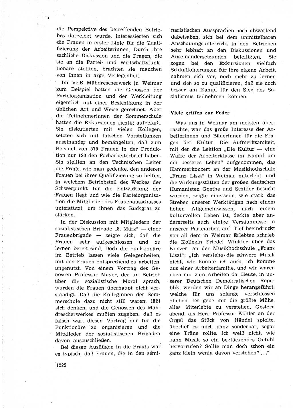 Neuer Weg (NW), Organ des Zentralkomitees (ZK) der SED (Sozialistische Einheitspartei Deutschlands) für Fragen des Parteiaufbaus und des Parteilebens, 14. Jahrgang [Deutsche Demokratische Republik (DDR)] 1959, Seite 1222 (NW ZK SED DDR 1959, S. 1222)