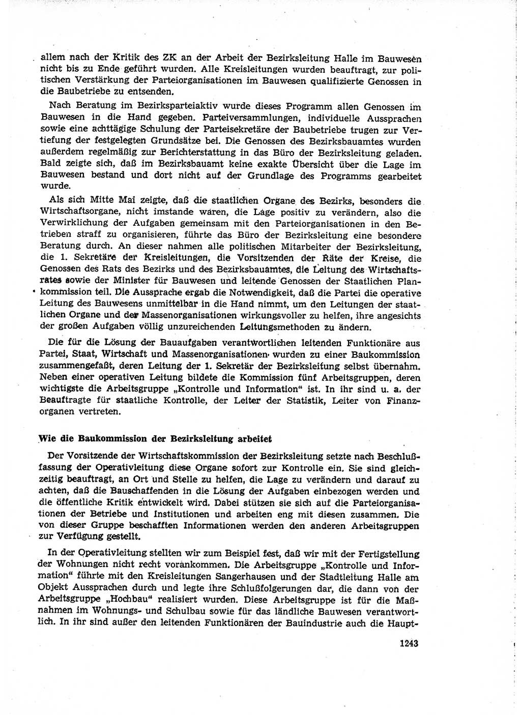 Neuer Weg (NW), Organ des Zentralkomitees (ZK) der SED (Sozialistische Einheitspartei Deutschlands) für Fragen des Parteiaufbaus und des Parteilebens, 14. Jahrgang [Deutsche Demokratische Republik (DDR)] 1959, Seite 1243 (NW ZK SED DDR 1959, S. 1243)