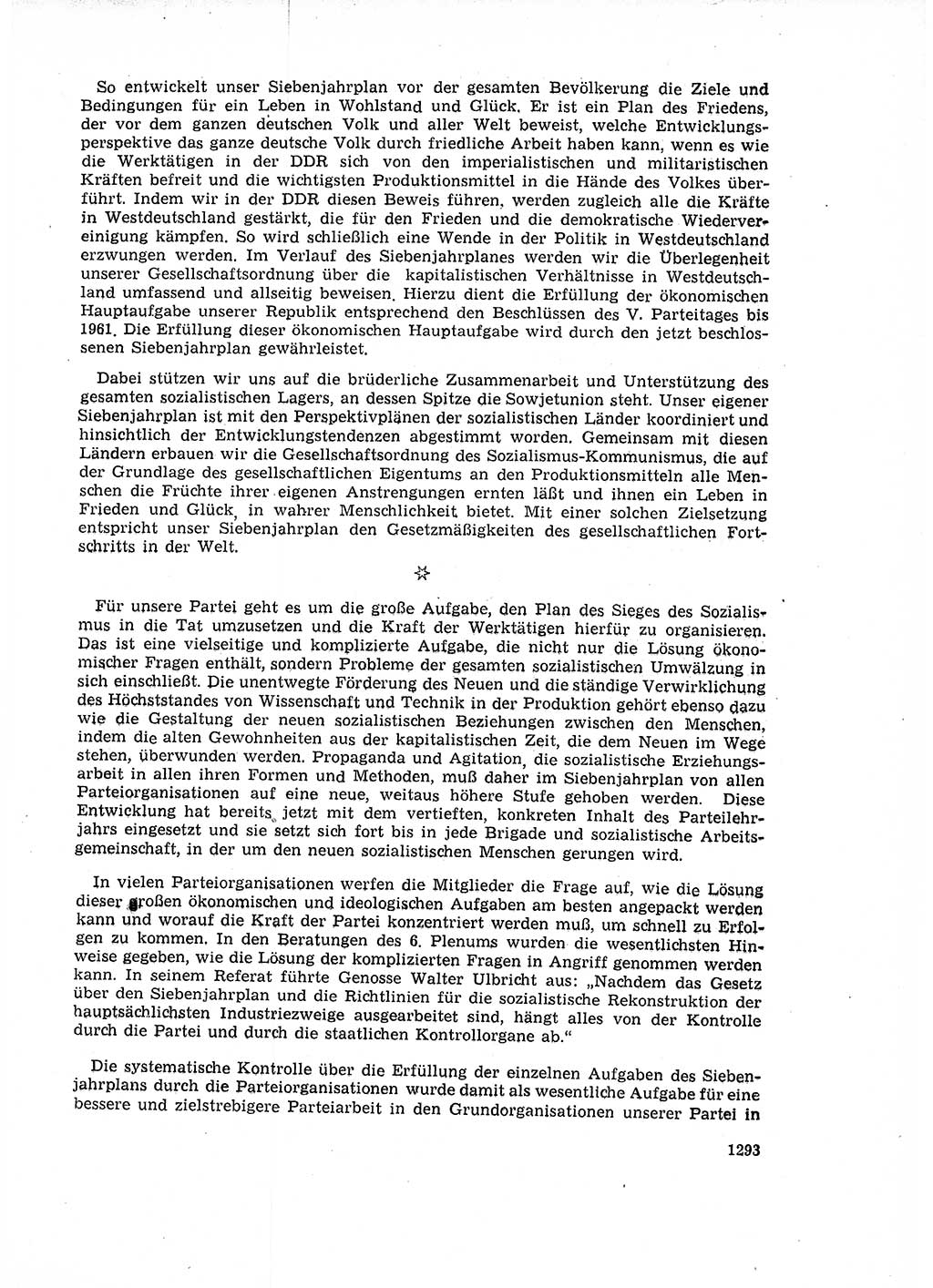 Neuer Weg (NW), Organ des Zentralkomitees (ZK) der SED (Sozialistische Einheitspartei Deutschlands) für Fragen des Parteiaufbaus und des Parteilebens, 14. Jahrgang [Deutsche Demokratische Republik (DDR)] 1959, Seite 1293 (NW ZK SED DDR 1959, S. 1293)