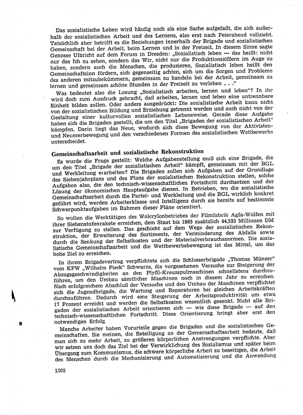 Neuer Weg (NW), Organ des Zentralkomitees (ZK) der SED (Sozialistische Einheitspartei Deutschlands) für Fragen des Parteiaufbaus und des Parteilebens, 14. Jahrgang [Deutsche Demokratische Republik (DDR)] 1959, Seite 1302 (NW ZK SED DDR 1959, S. 1302)