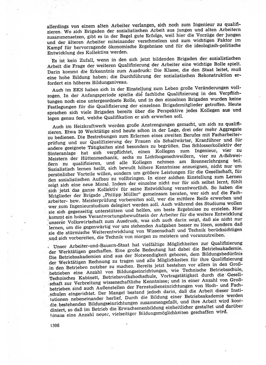 Neuer Weg (NW), Organ des Zentralkomitees (ZK) der SED (Sozialistische Einheitspartei Deutschlands) für Fragen des Parteiaufbaus und des Parteilebens, 14. Jahrgang [Deutsche Demokratische Republik (DDR)] 1959, Seite 1306 (NW ZK SED DDR 1959, S. 1306)