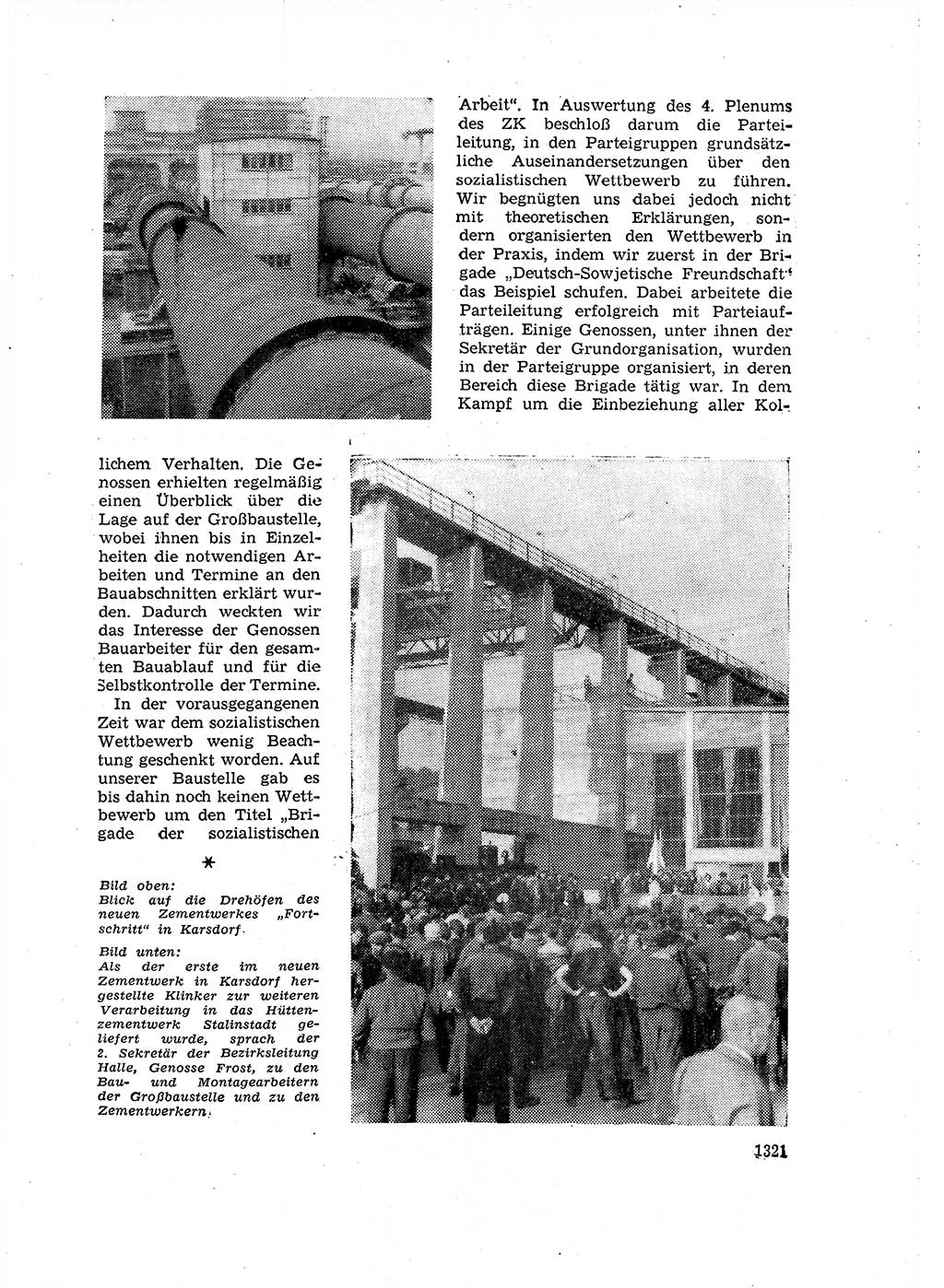 Neuer Weg (NW), Organ des Zentralkomitees (ZK) der SED (Sozialistische Einheitspartei Deutschlands) für Fragen des Parteiaufbaus und des Parteilebens, 14. Jahrgang [Deutsche Demokratische Republik (DDR)] 1959, Seite 1321 (NW ZK SED DDR 1959, S. 1321)