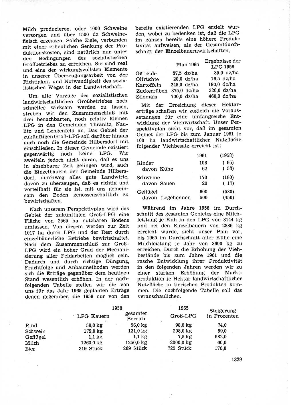 Neuer Weg (NW), Organ des Zentralkomitees (ZK) der SED (Sozialistische Einheitspartei Deutschlands) für Fragen des Parteiaufbaus und des Parteilebens, 14. Jahrgang [Deutsche Demokratische Republik (DDR)] 1959, Seite 1329 (NW ZK SED DDR 1959, S. 1329)