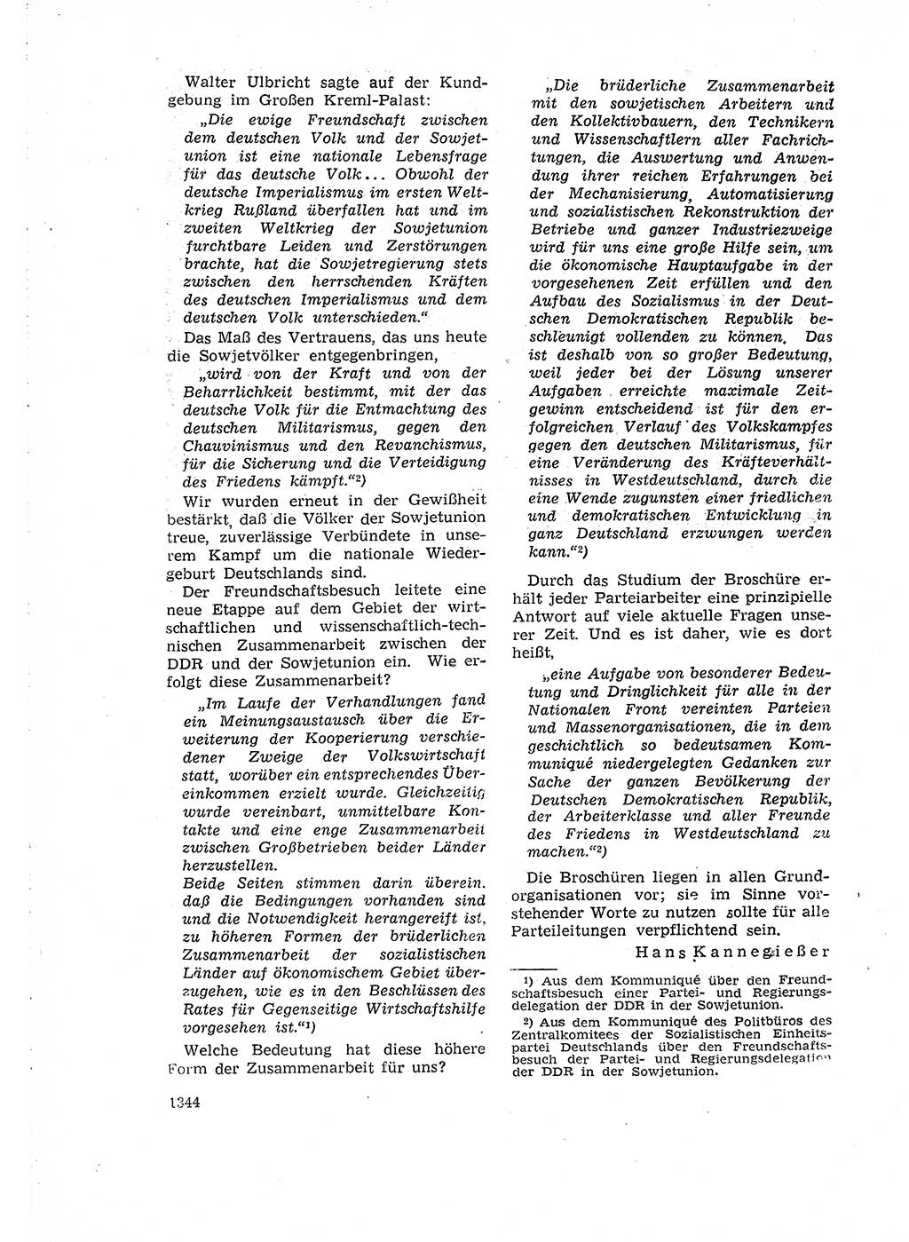 Neuer Weg (NW), Organ des Zentralkomitees (ZK) der SED (Sozialistische Einheitspartei Deutschlands) für Fragen des Parteiaufbaus und des Parteilebens, 14. Jahrgang [Deutsche Demokratische Republik (DDR)] 1959, Seite 1344 (NW ZK SED DDR 1959, S. 1344)