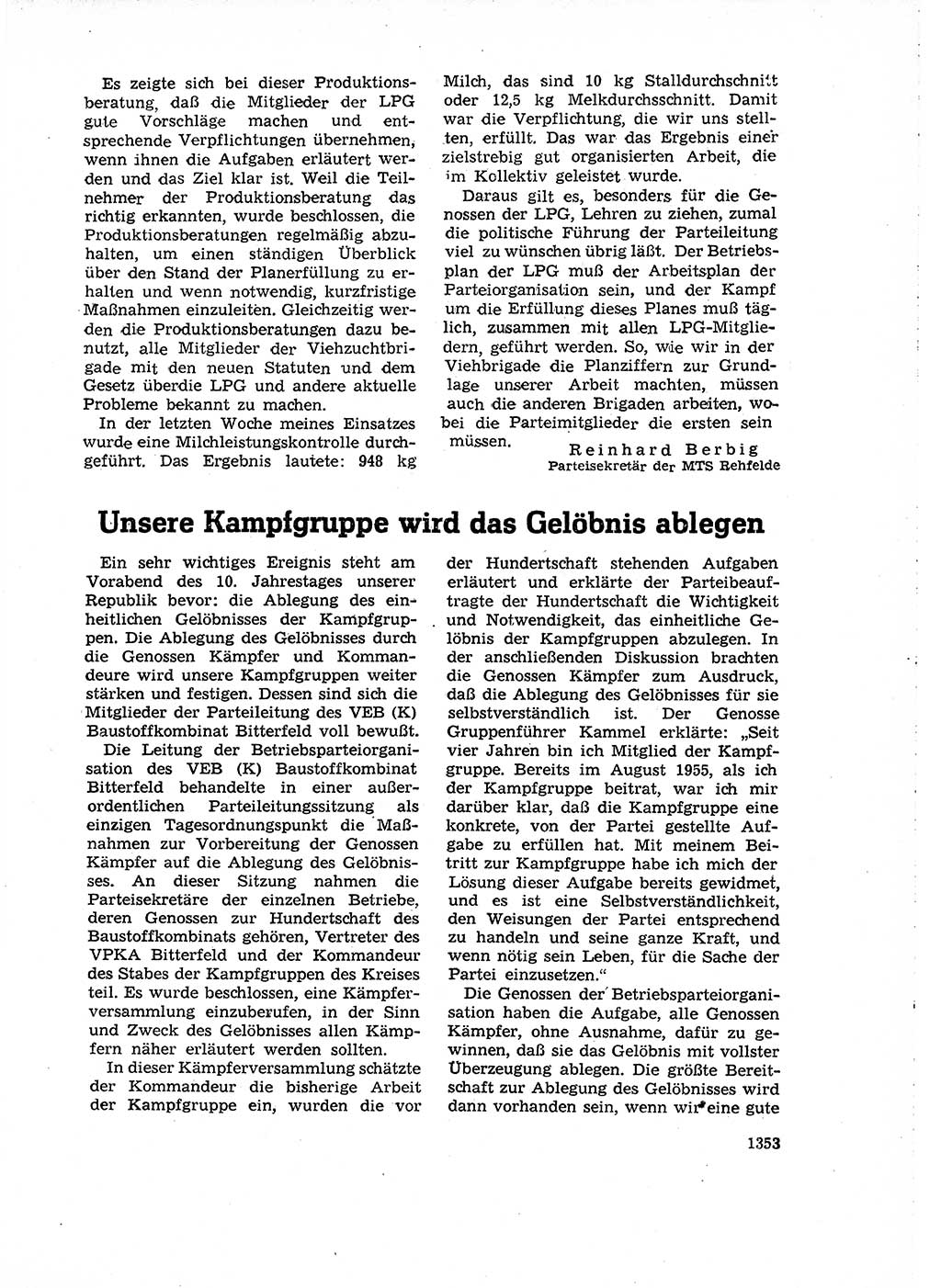 Neuer Weg (NW), Organ des Zentralkomitees (ZK) der SED (Sozialistische Einheitspartei Deutschlands) für Fragen des Parteiaufbaus und des Parteilebens, 14. Jahrgang [Deutsche Demokratische Republik (DDR)] 1959, Seite 1353 (NW ZK SED DDR 1959, S. 1353)